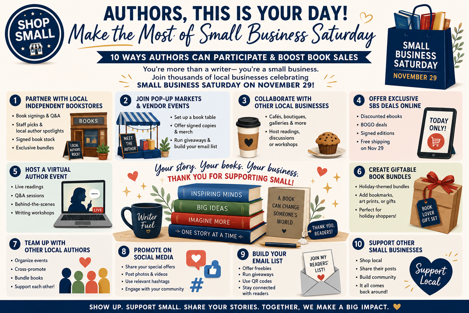 How Authors Can Make the Most of Small Business Saturday Creative Ways to Participate and Boost Book Sales
